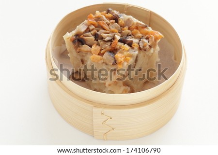Chinese dim sum, steamed Turnip cake