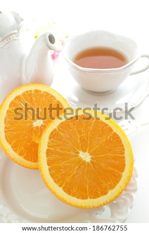 Freshness Orange and English tea
