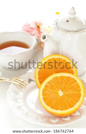 Freshness Orange and English tea