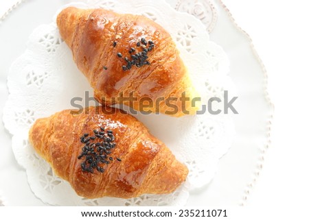 Sesame Croissant for gourmet breakfast image