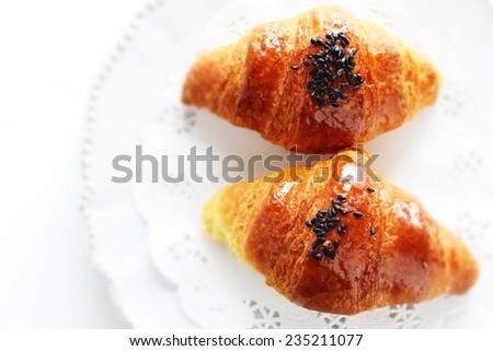 Sesame Croissant for gourmet breakfast image