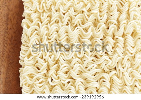 instant food, dried ramen noodle