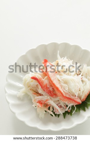Japanese snow crab, zuwaigani on dish