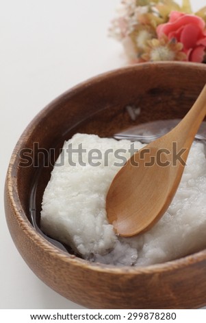 Instant congee for Japanese emergance food image