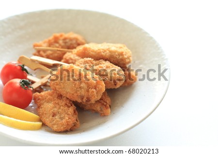 Japanese cuisine, pork chop deep fried 