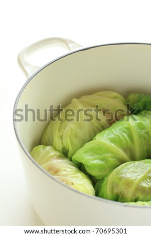 Cooking of Cabbage roll
