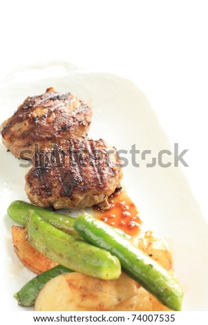 Hamburger Steak with french fried