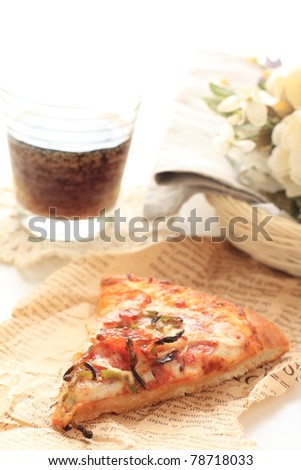 Pizza and cola