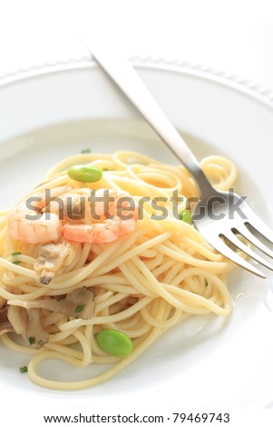 Italian cuisine, seafood spaghetti