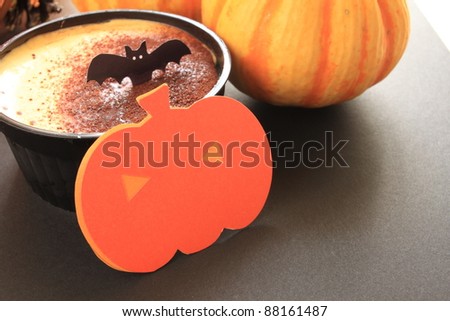 Background image for Halloween, , pumpkin and pudding