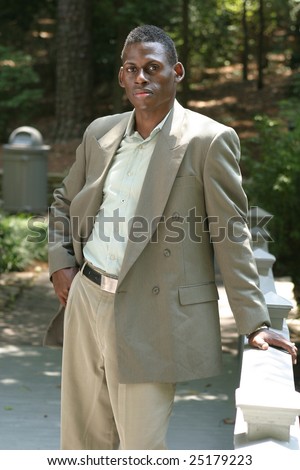 African American Male posing