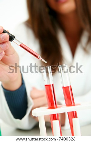 Worker in a lab