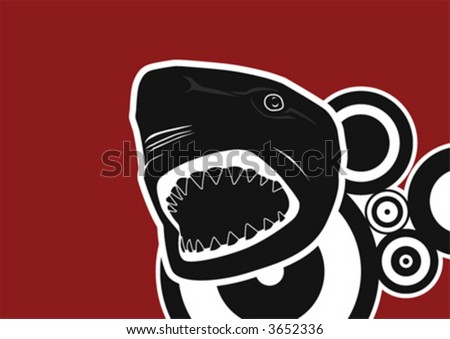 Shark Head Illustration