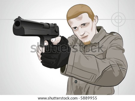 Je passe Stock-vector-guy-with-desert-eagle-ae-vector-5889955