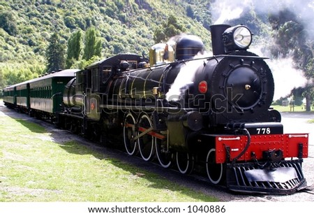 old steam train going for a scenic ride