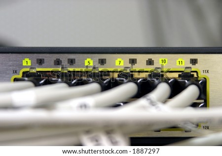 Active ports of a highspeed network router