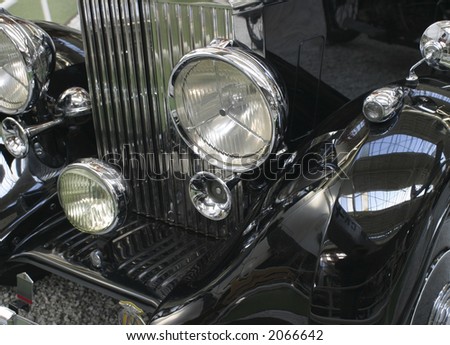 Perfectly restored luxury vintage car
