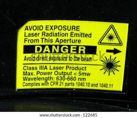 Laser Radiation Danger Sign