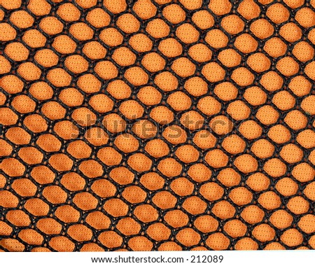 Quilted orange mesh background
