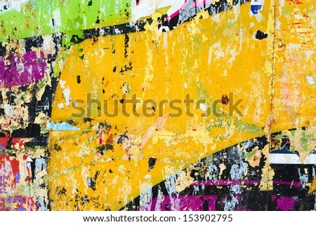 Torn posters / Peeling paint / Abstract / Graffiti / Ripped paper