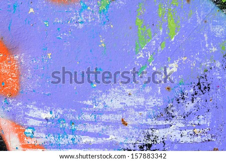 Peeling paint / Torn street posters / Grunge background / Abstract / Graffiti background
