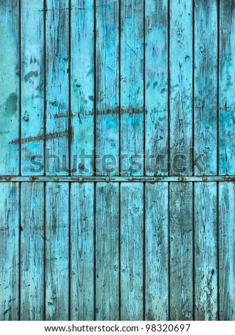 Wooden background in blue / Background / Blue background