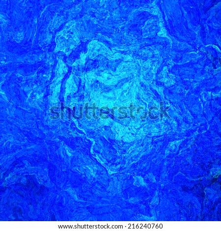 An abstract cold blue background with a pattern of irregular lines, curves and spots. Can be used as a wallpaper.