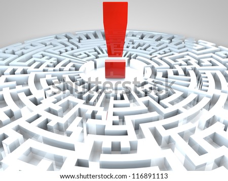 Quotation Mark in the middle of a maze