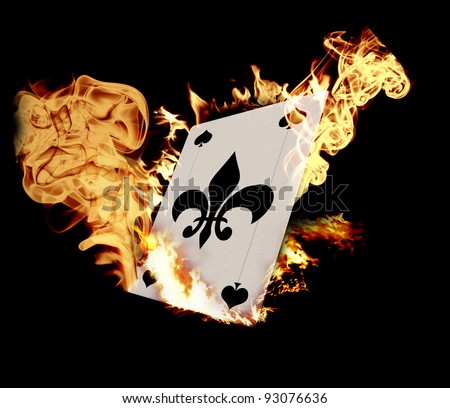 burning card