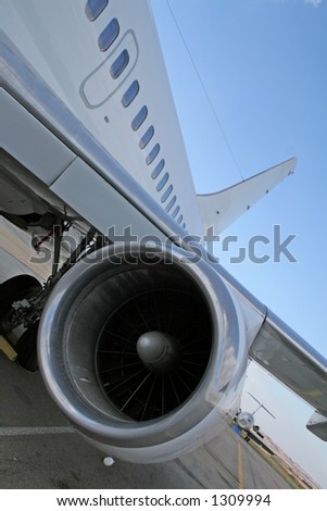 Turbine engine of a plane