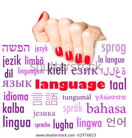 The word language in many different languages