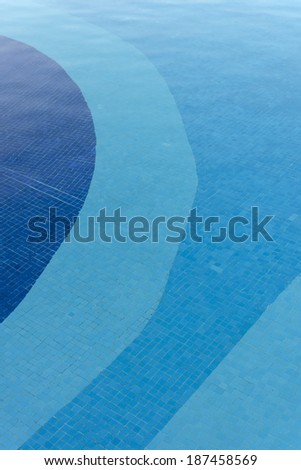 Swirling blue swimming pool A colorful blue tile swimming pool that can be used as a great background
