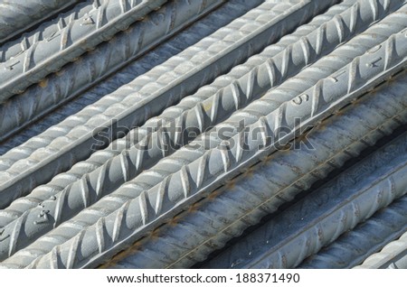 Close up of iron construction rods  Close view of metal rods used in almost every heavy built construction