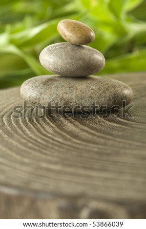 Zen Stones among Natureâ??s Harmony
