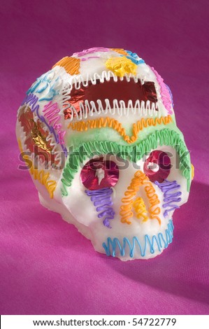stock photo Mexican Sugar Skull called Calaverita