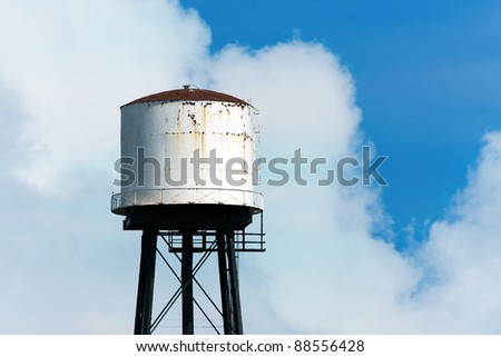 rusty water tower