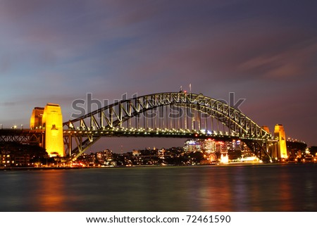 Sydney Harbour bridge taken from opera house