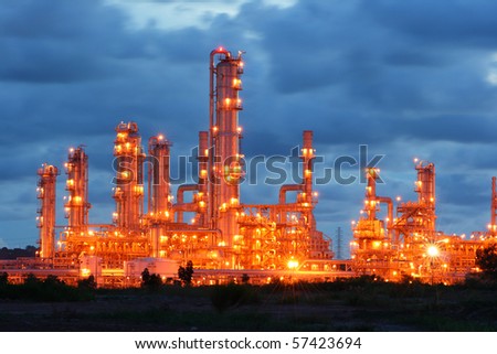 Glow light of petrochemical industry