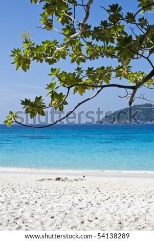 Seventh island similan. take this photo from fourth island beach similan national park, south of thailand