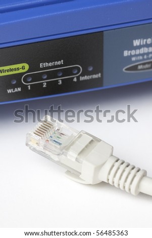 Wireless router and Lan cable