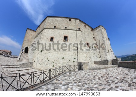 Rocca di San Leo, the prison of the Alchemist Cagliostro in Romagna, Italy