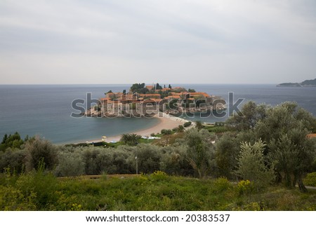 On island Sveti Stefan in Montenegro there is a city-hotel for very rich and well-known citizens of the world