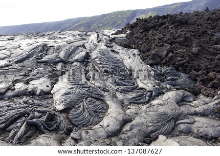 Lava rock formation in Hawaii.