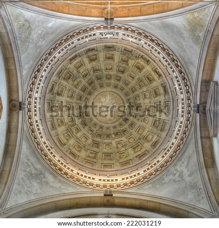 Church dome interior.