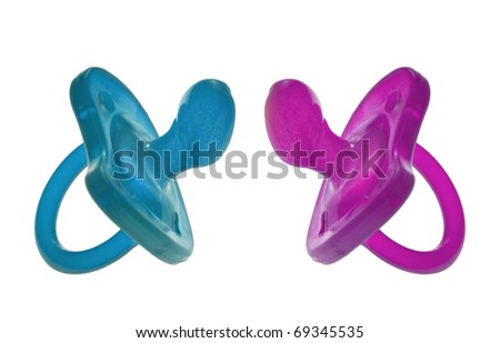 colorful pacifiers