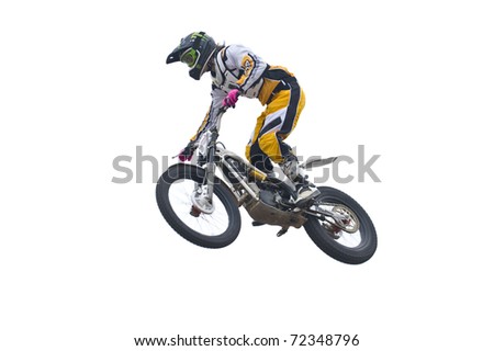 VERONA, ITALY - JANUARY 21: Unidentified freestyle motorbike rider on January 21, 2011 in Verona, Italy. Part of the annual Motor Bike Expo, an event that attracts enthusiasts from all over Europe.