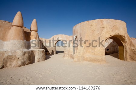 Star Wars movie set built in 1977. - Tunisia, Sahara desert