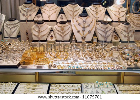 Jewelry store in Grand Bazar - Kapala Carsi - Istanbul, Turkey