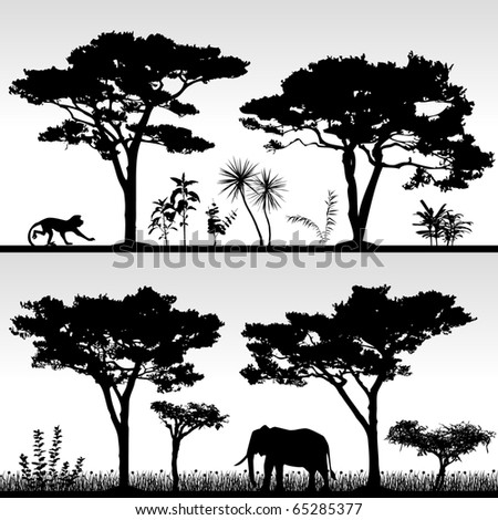 bush plant cartoon. stock vector : Tree Plant Bush