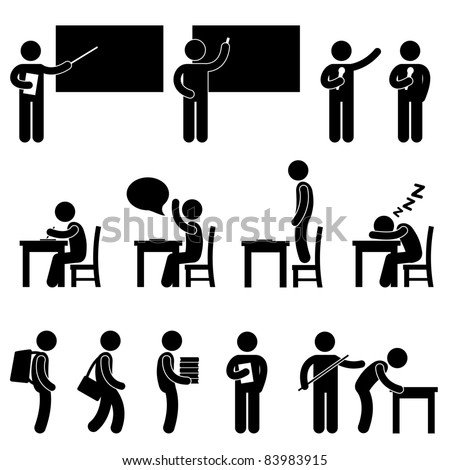 Free Stock Vector on Class Classroom Education Symbol Sign Icon Pictogram   Stock Vector